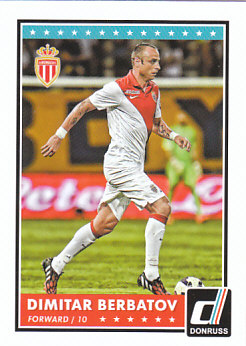 Dimitar Berbatov AS Monaco 2015 Donruss Soccer Cards #17